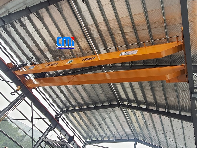 Cầu trục dầm đôi 10 tấn khẩu độ 14m tại mỏ than Quang Hanh
